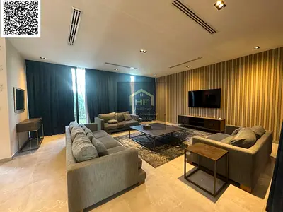 Villa with price including electricity, water, and air conditioning fees, on the main street, ready to move in, in one of the most upscale areas of Aj