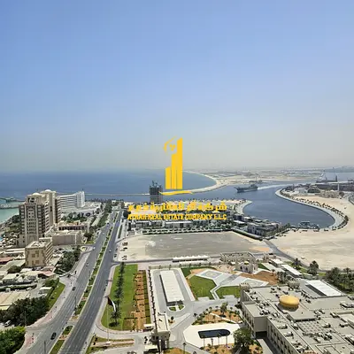 شقة فخمة غرفة وصالة اطلالة بحرية بعجمان - الكورنيش - برج الاتحاد - مفروشة فرش فندقى للايجار الشهرى