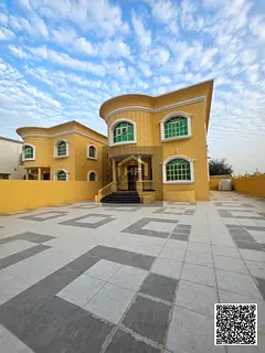 Corner villa for sale in Al Muwaihat 2 area, with electricity and water included. Freehold ownership