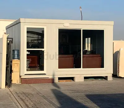 Portable Site Office Cabin with Glass Sliding Door -