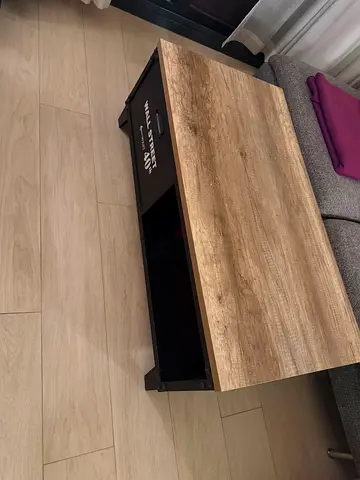 Wooden Coffee Table with Storage - Rustic Finish