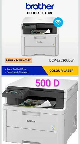 Brother DCP-L3520CDW Colour Laser Printer (Print, Scan, Copy) - WiFi