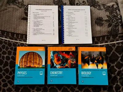 Pearson Edexcel International GCSE Physics, Chemistry Biology Books + Past papers