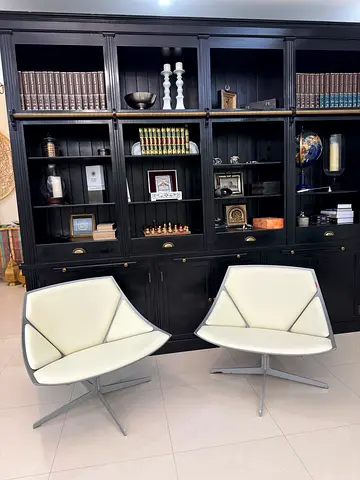 x2 FRITZ HANSEN Space Lounge Chairs armchairs by Jehs+Laub, 2007s design
