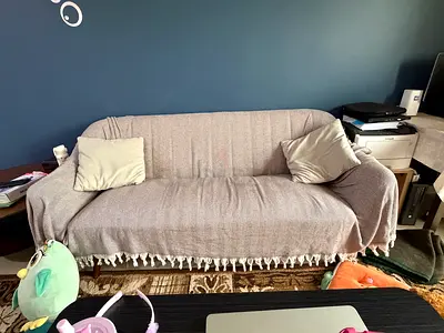3+2 seater sofa with removable cover and cushions - good condition