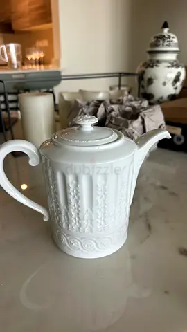 Bernardaud White Porcelain Teapot - Louvre collection