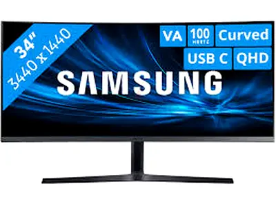 Samsung 34 Inch Curved USB-C Ultrawide 100Hz Dual FHD 3440x1080 Monitor