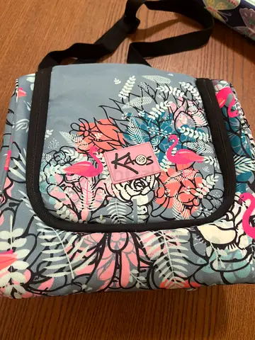 Floral Insulated Baby Bottle / Food Cooler Bag with Shoulder Strap