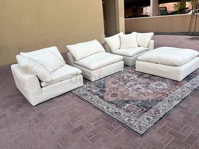 Marina home luscious feather filled sofa Beige