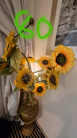 Decorative Artificial Sunflower Floor Vase - Ready to Display