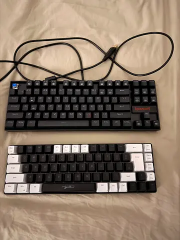 Two mechanical keyboards -  75% and 60% set, used (NEGOTIABLE)