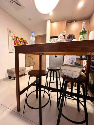 Dining Wooden Table with 4 Chairs