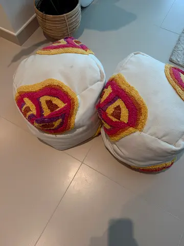 Small Colorful Round Bean Bag