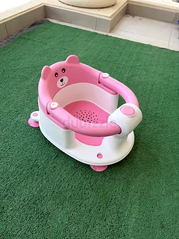 Pink Baby Seat with Backrest and Handles