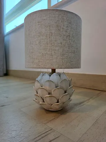 Table lamp, beige/off white, Pineapple style 🍍