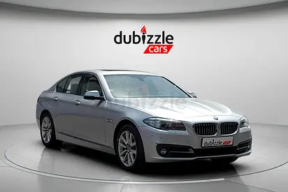AED 1919/month | 2015 BMW 5-Series 520i | GCC Specs | Ref#494914