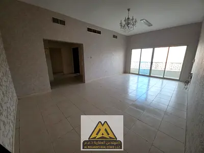 3BR apartment for rent in Al Nuaimiya 1, Ajman, with 3 bathrooms, balcony, master room, AED 50,000.