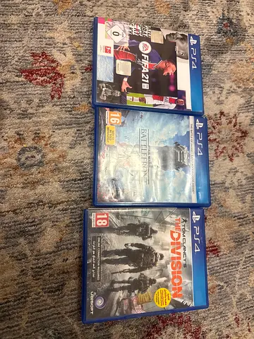 Three PS4 Games: FIFA 21, Battlefront, The Division