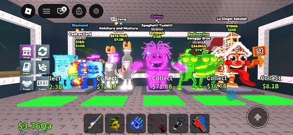 Gaming - steal a brainrot roblox