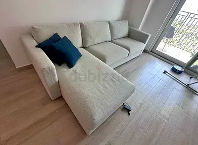 IKEA vimle L-shaped fabric sofa bed with chaise, good condition
