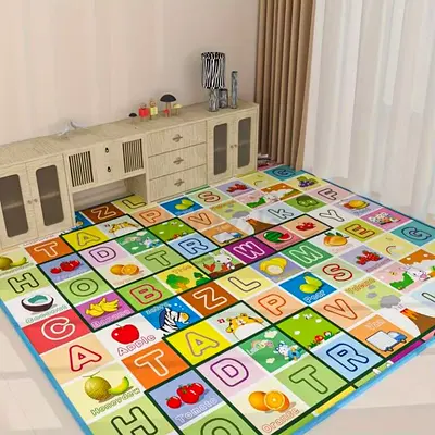Fixed price with free home deliLarge Colorful Puzzle Rug for Kids 180x200