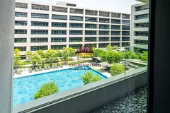 Brand New 2 Bedroom Apartment for Rent in Aljada | Pool View Balcony | Parking | Master Bedroom | Ki