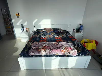 Bed and side tables for sale