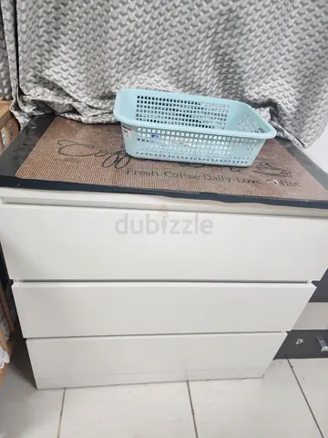 White 3-Drawer Chest / Dresser - Good Condition