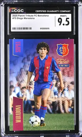 Diego Maradona, 2025, Panini, FC Barcelona, #75, CGC 9.5, Top Pop