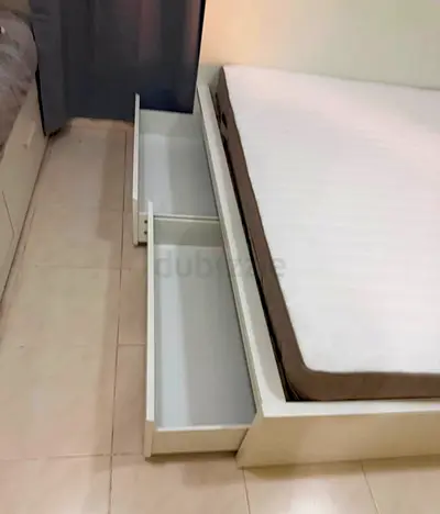 Ikea Malm bed with mattress queen size