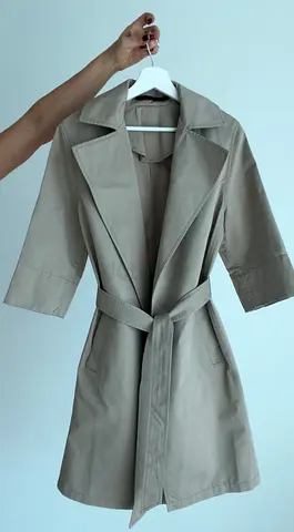 ALLSAINTS Suede Trench Coat | Timeless Style | Size