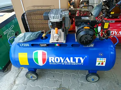Royalty LT200 3HP Air Compressor - 200L Tank, Electric