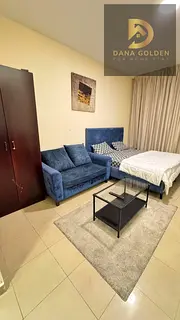 Fully furnished studio apartment with internet available for monthly rent in Al Majaz 3, Sharjah