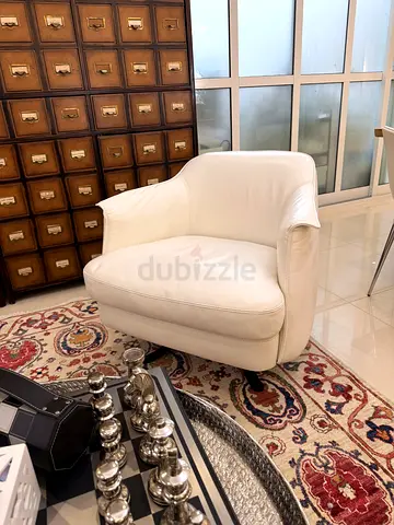 CIERRE Boheme Armchair with Swivel Base full grain Italian leather W82 D86 H72 cm