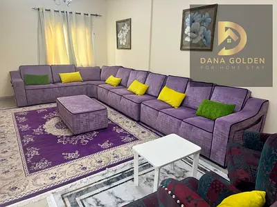 Available from today, second tenant, two bedrooms, living room, large maid's room, balcony with a beautiful view of all of Sharjah, high floor, large