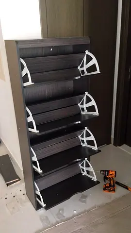 4-Tier Shoe Rack / Shelving Unit in Wenge Colure