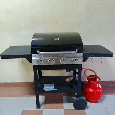 Weber Genesis Gas BBQ Grill Premium outdoor gas grill with gas cylinder