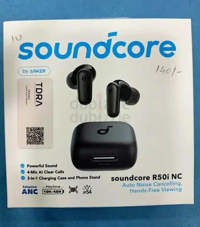 Soundcore R50i NC True Wireless Earbuds by Anker - Black, New/Unused