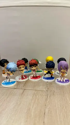 Set of 8 Kurokos Basketball (Kuroko no Basuke) Chibi Figurines - Good Condition