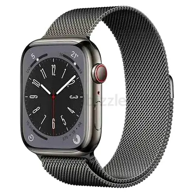 Apple Watch Series 8 (45mm) | Graphite Stainless Steel | GPS + Cellular | Full Set