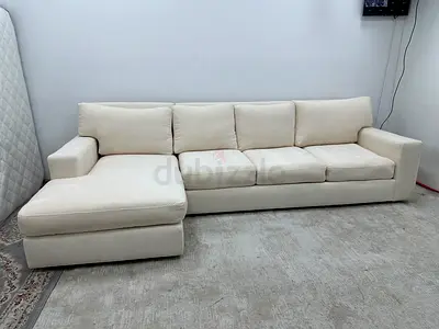 Cratebarrel lshape four seater sofa