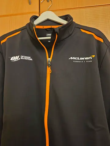 McLaren Formula 1 Team Jacket - Men, Black/Orange optimum nutrition logo