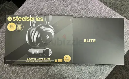 SteelSeries Arctis Nova Elite Wireless Gaming Headset - with Extra adde headphone cushion and strap