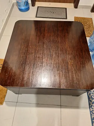 solid wood coffee table with drawers