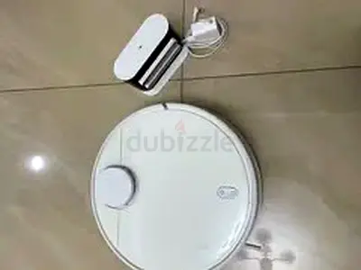 White robot vacuum