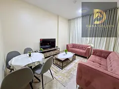 For monthly rent: one bedroom, living room, two bathrooms, balcony, and internet in Al Qasimia, Shar