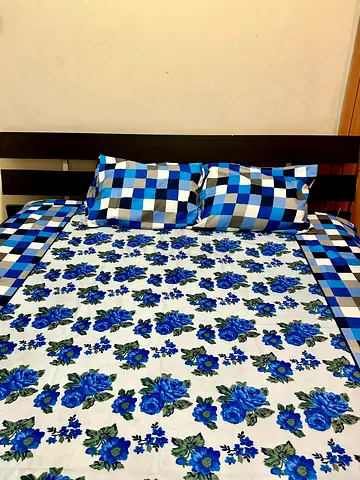 Luxury King size bed with head rest in great condition