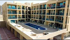 Furnished Studio | Samana Greens Arjan | Pool & Courtyard View