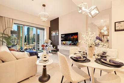 Fully Furnished 2 Bedroom Apartment Downtown Dubai | Monthly  Long Term | Near Dubai Mall