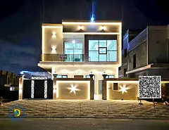Modern villa with 5BR and a roof terrace, including registration fees, in Al-Helio 2, Freehold . Ban